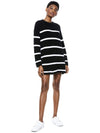 LENNIE MINI SWEATER DRESS-BLACK/WHITE-ALICE + OLIVIA