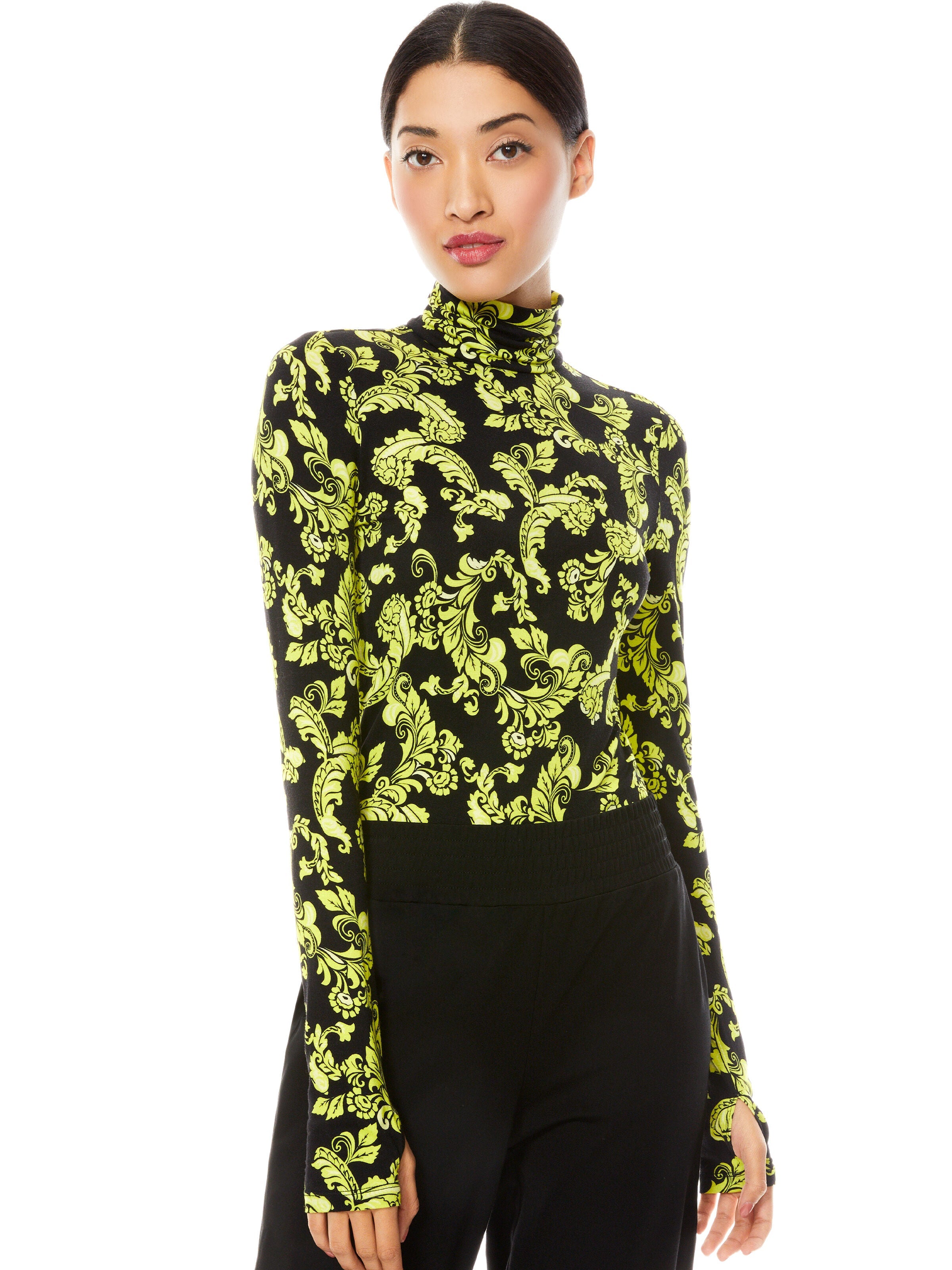DELAINA TURTLENECK TOP-ALICE + OLIVIA