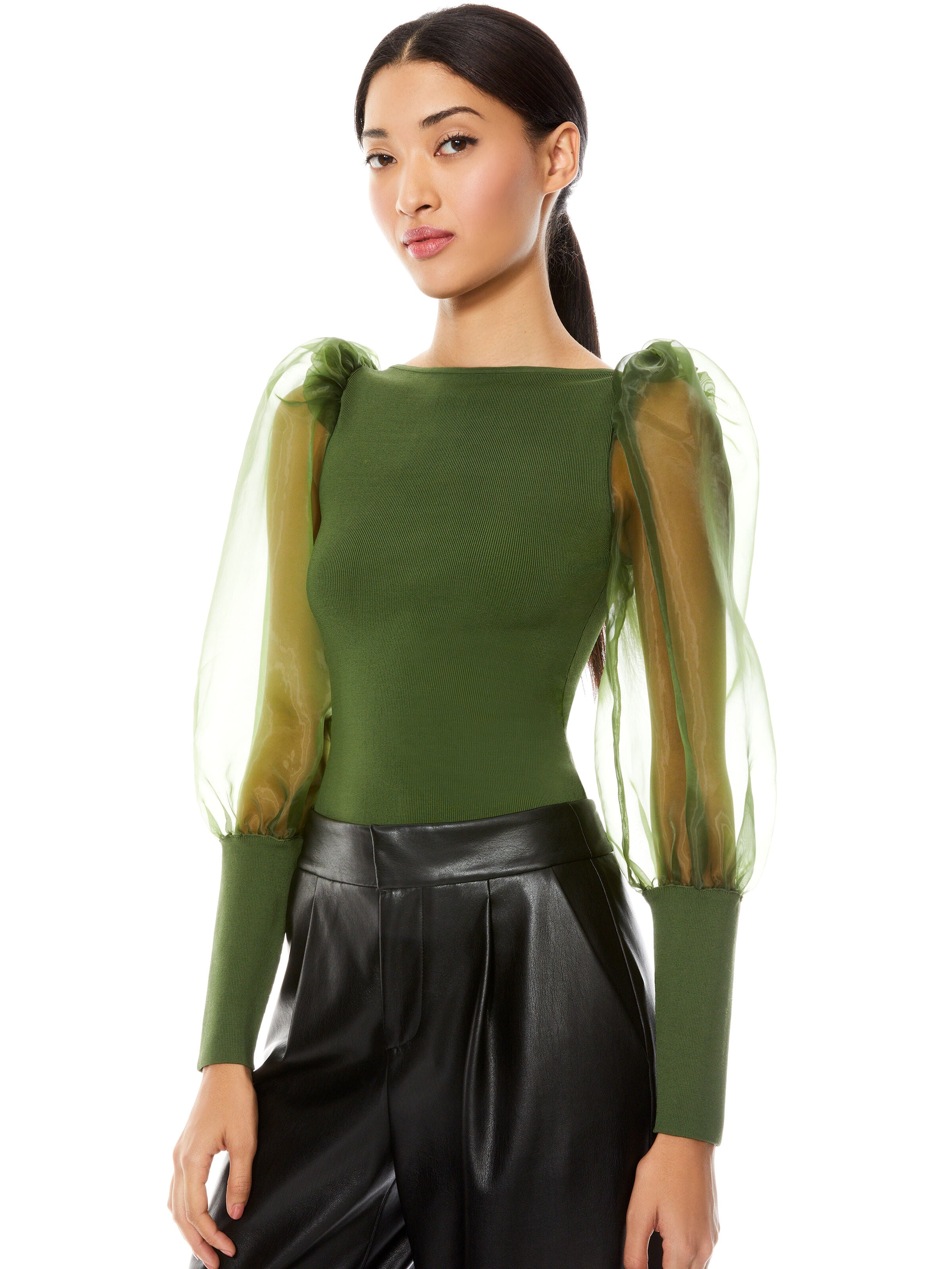 ABELLA PUFF SLEEVE CROP TOP