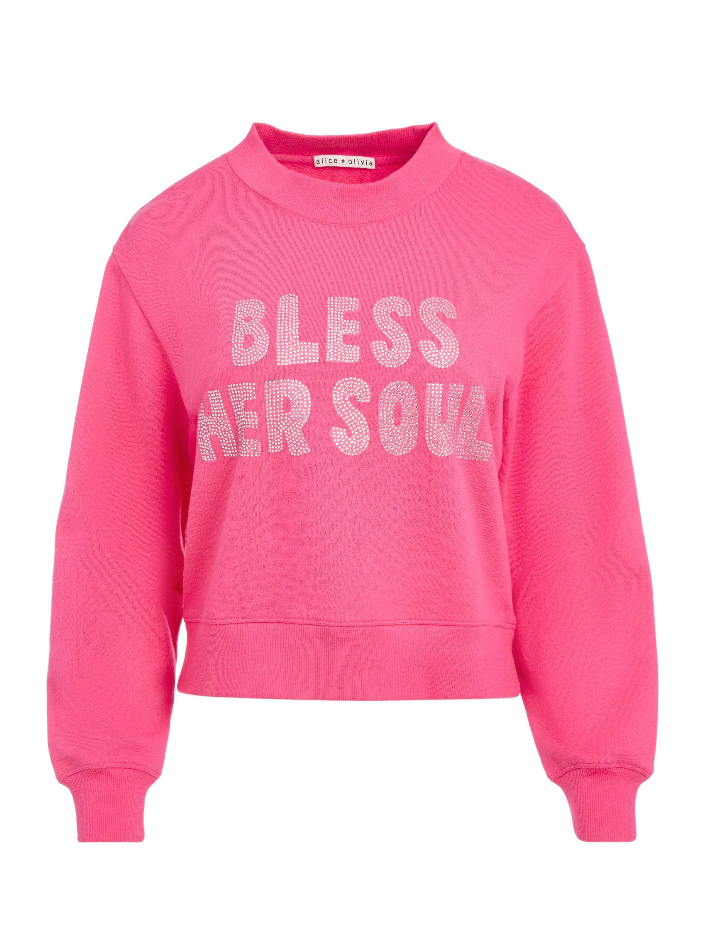 DENVER ROUND HEM SWEATSHIRT-ALICE + OLIVIA