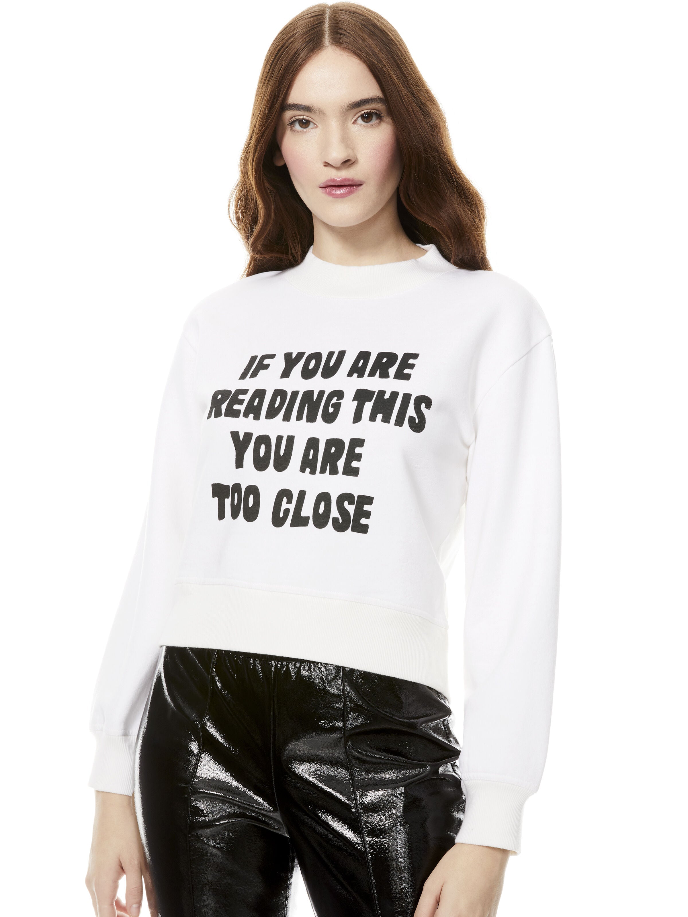 DENVER ROUND HEM SWEATSHIRT-ALICE + OLIVIA