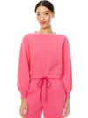 BERNETTA CR PLVR W DRAWSTRING-BRIGHT POPPY-ALICE + OLIVIA