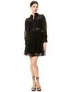 ANAYA COLLARED LACE MINI DRESS-Black-ALICE + OLIVIA