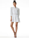 CLARK MANDARIN COLLAR MINI DRESS-ALICE + OLIVIA