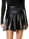 MAZEN VEGAN LEATHER MINI SKIRT-ALICE + OLIVIA