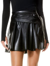 MAZEN VEGAN LEATHER MINI SKIRT-ALICE + OLIVIA