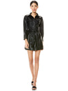MIRANDA VEGAN TIE WAIST MINI DRESS-ALICE + OLIVIA