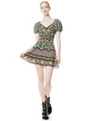 DANA PUFF SLEEVE MINI DRESS-ALICE + OLIVIA