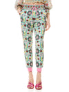 NYC FLORAL SLIM JOGGER-FLOWER POT ECRU MULTI-ALICE + OLIVIA