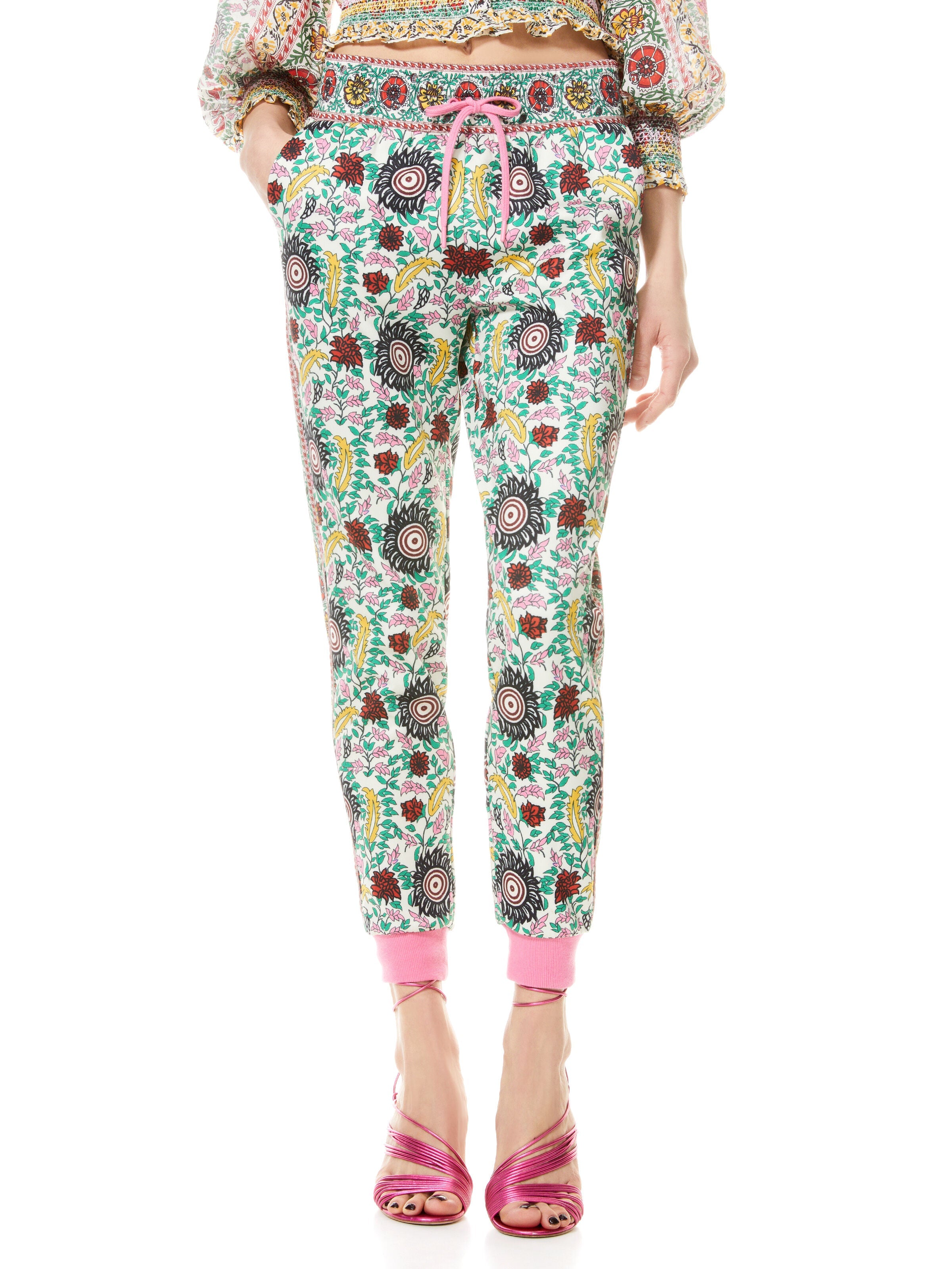 NYC FLORAL SLIM JOGGER