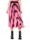 KATZ PLEATED MAXI SKIRT-WASHED TIE DYE PINK-ALICE + OLIVIA