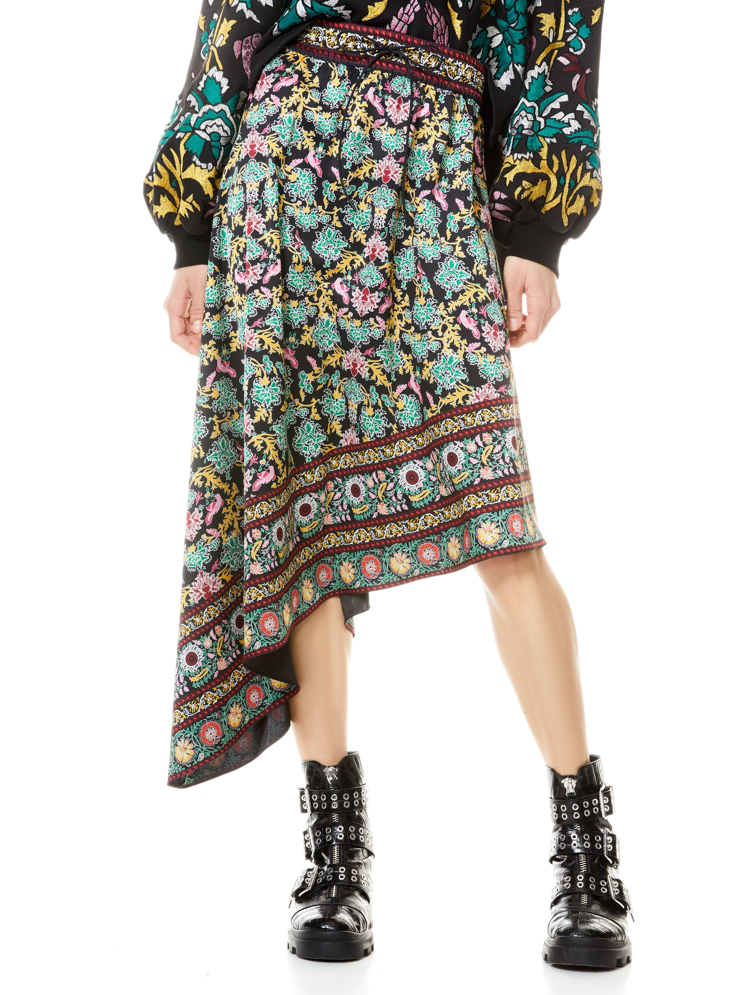 NATALINA ASYMMETRICAL MIDI SKIRT-ALICE + OLIVIA
