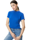 KANE TIE FRONT TEE-COBALT-ALICE + OLIVIA