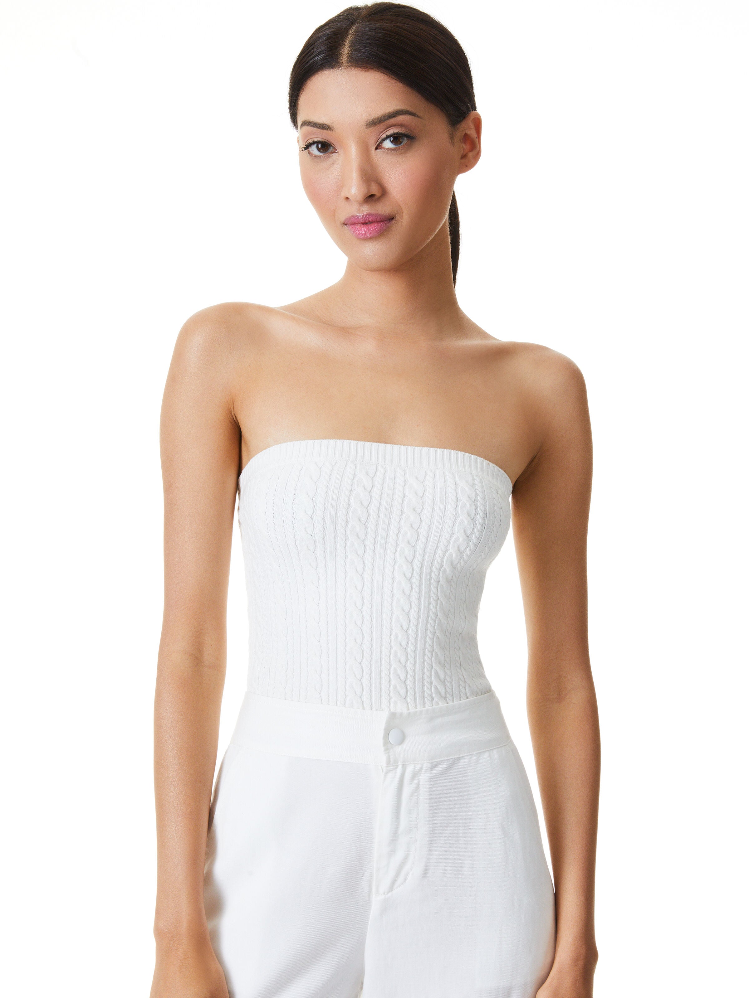 IZZIE CABLEKNIT TUBE TOP