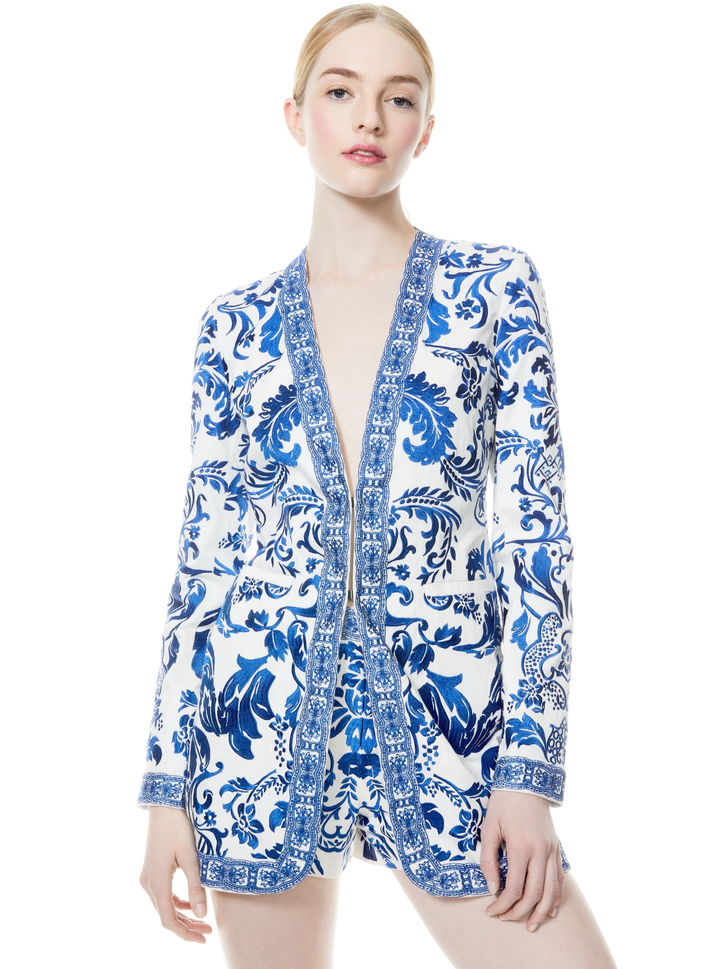 CHRISELLE EMBROIDERED BLAZER-ALICE + OLIVIA