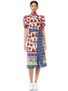 SILVA FLORAL MOCK NECK MIDI DRESS-ALICE + OLIVIA