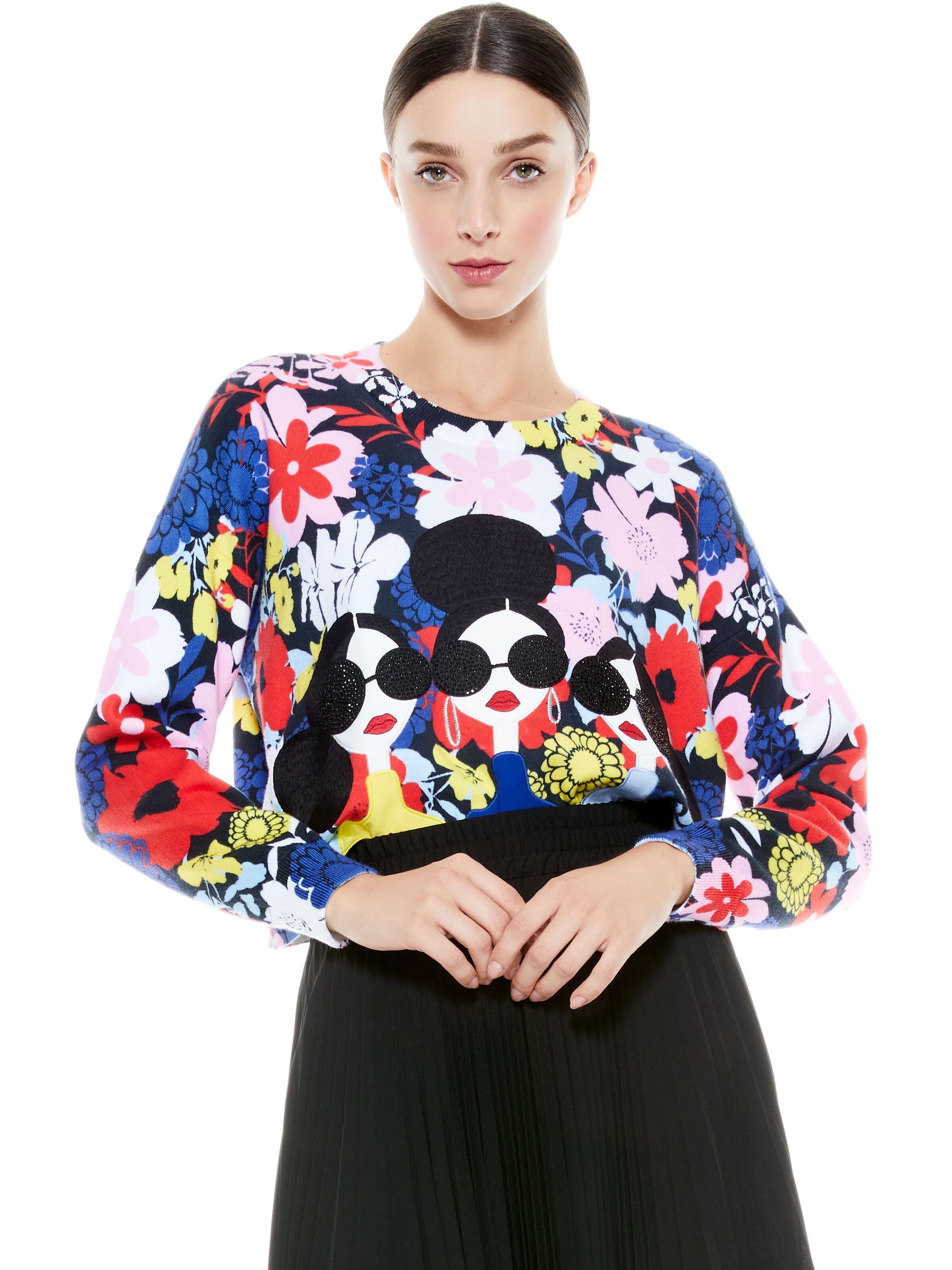 NYLA STACEFACE PULLOVER-MULTI-ALICE + OLIVIA