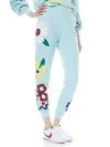 NYC SLIM JOGGER-POWDER BLUE/MULTI-ALICE + OLIVIA