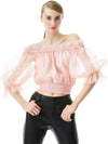 CAPRINA OFF THE SHOULDER CROP TOP-ALICE + OLIVIA