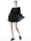 KIARA BUTTON FRONT MINI DRESS -ALICE + OLIVIA