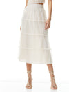 KENYA GATHERED MIDI SKIRT-CHAMPAGNE-ALICE + OLIVIA