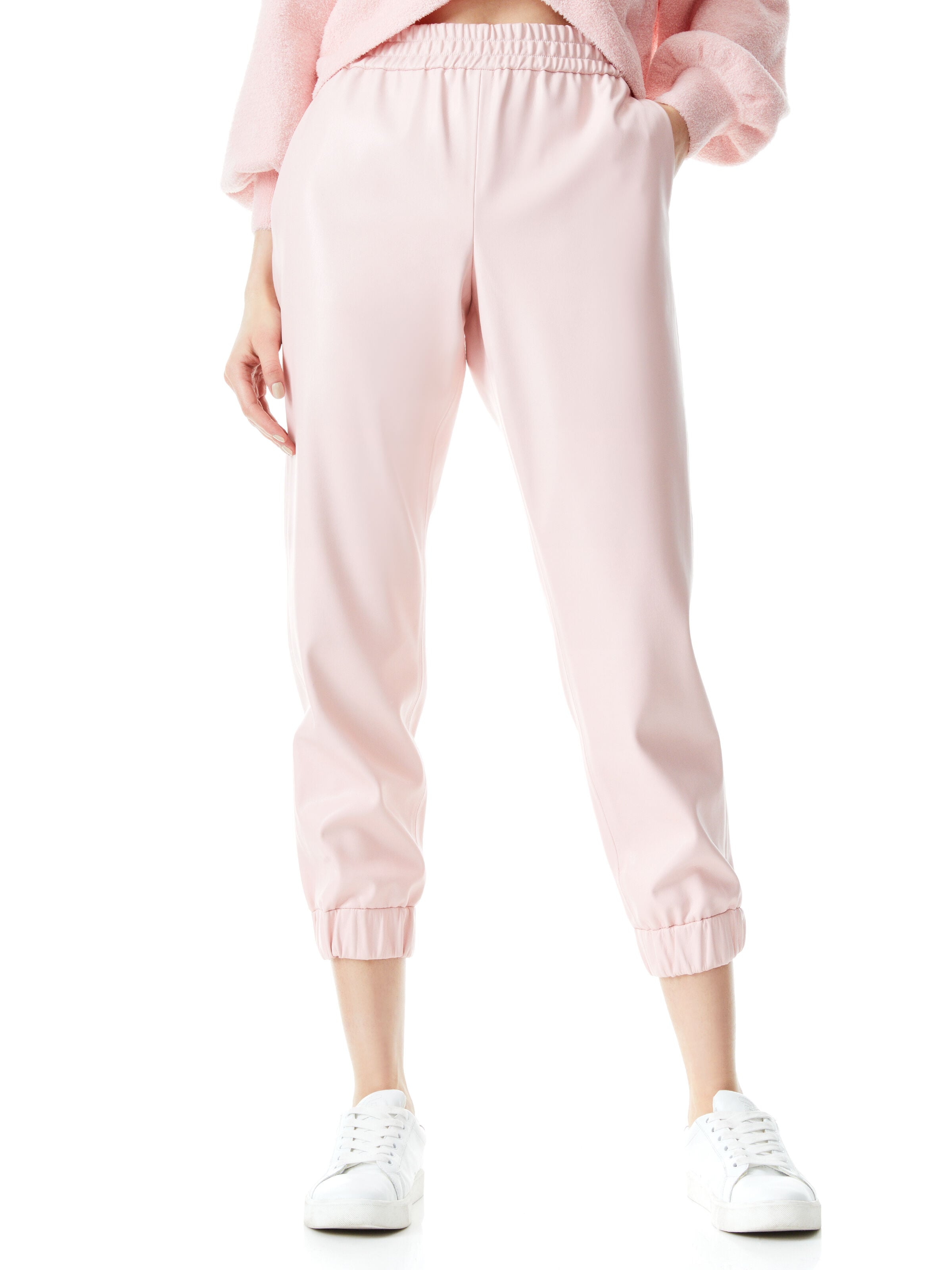PETE VEGAN LEATHER JOGGER-ALICE + OLIVIA
