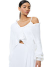 SYLVIE FUZZY CROPPED CARDIGAN-ALICE + OLIVIA