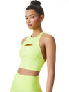 FLORIA CUT OUT CROP TANK-ALICE + OLIVIA