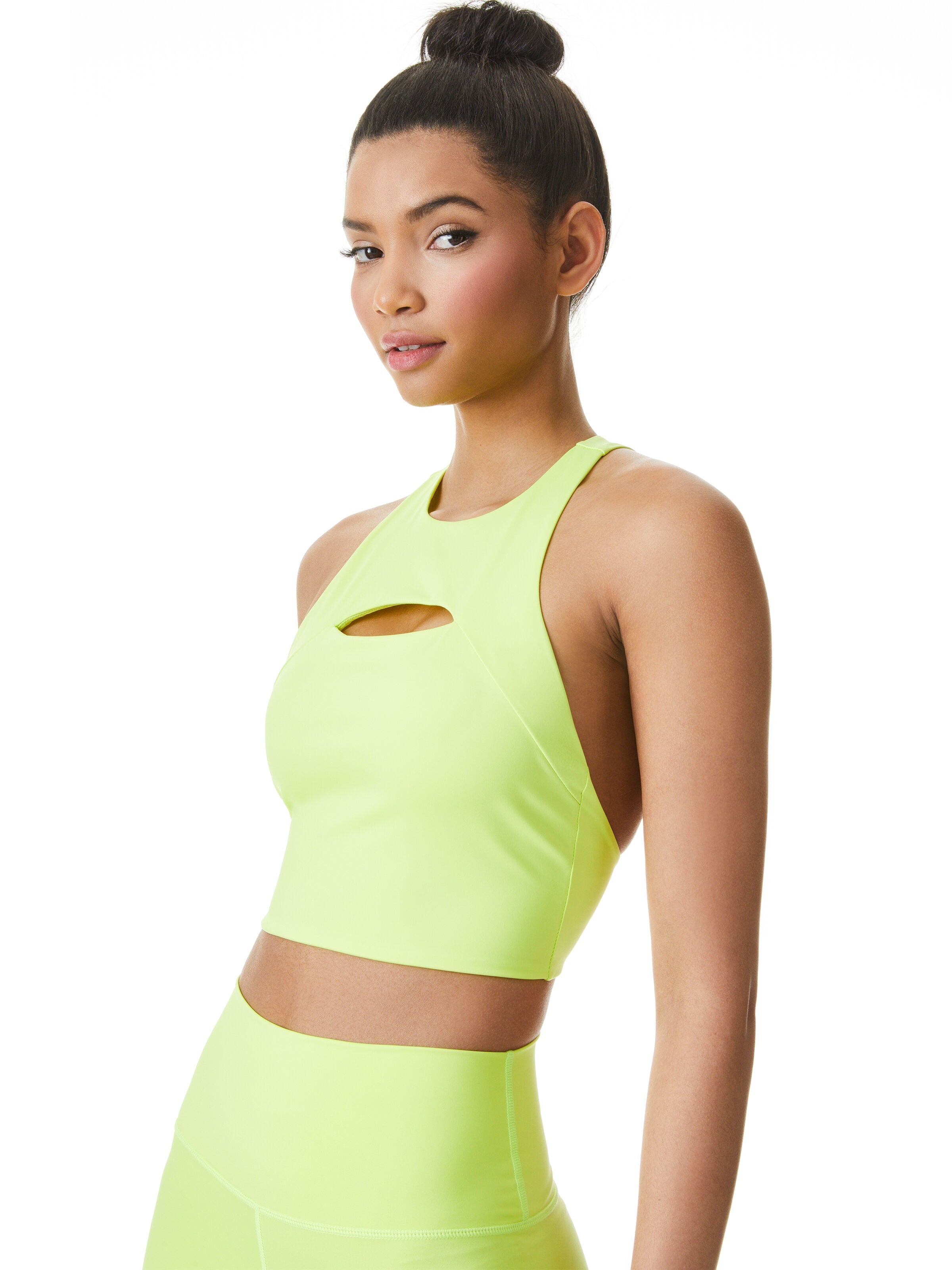 FLORIA CUT OUT CROP TANK-ALICE + OLIVIA