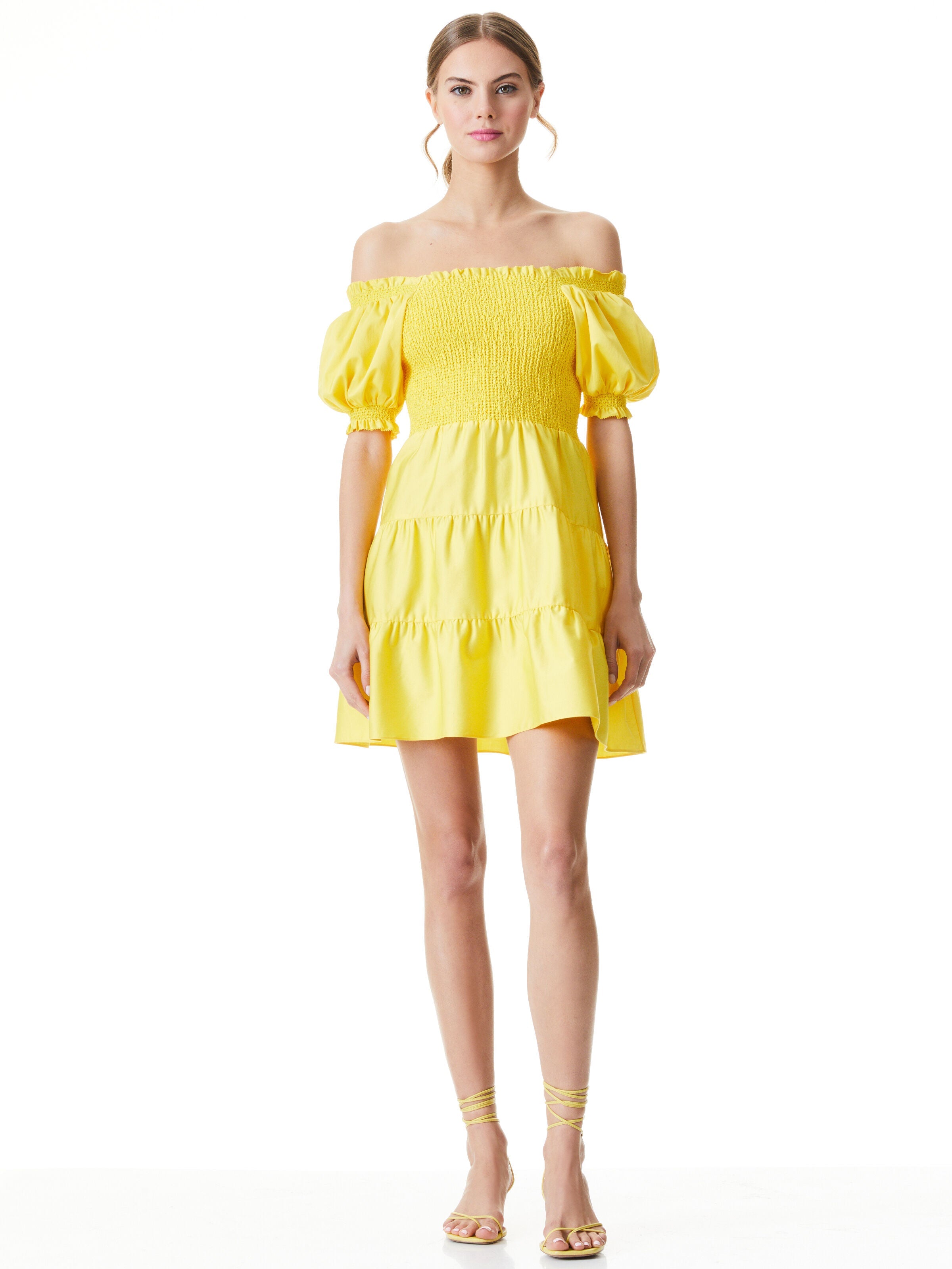 ELIZABETH OFF SH BOWBK MIN DRE-Black-ALICE + OLIVIA