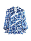 SHEILA FLORAL HENLEY TOP-ALICE + OLIVIA