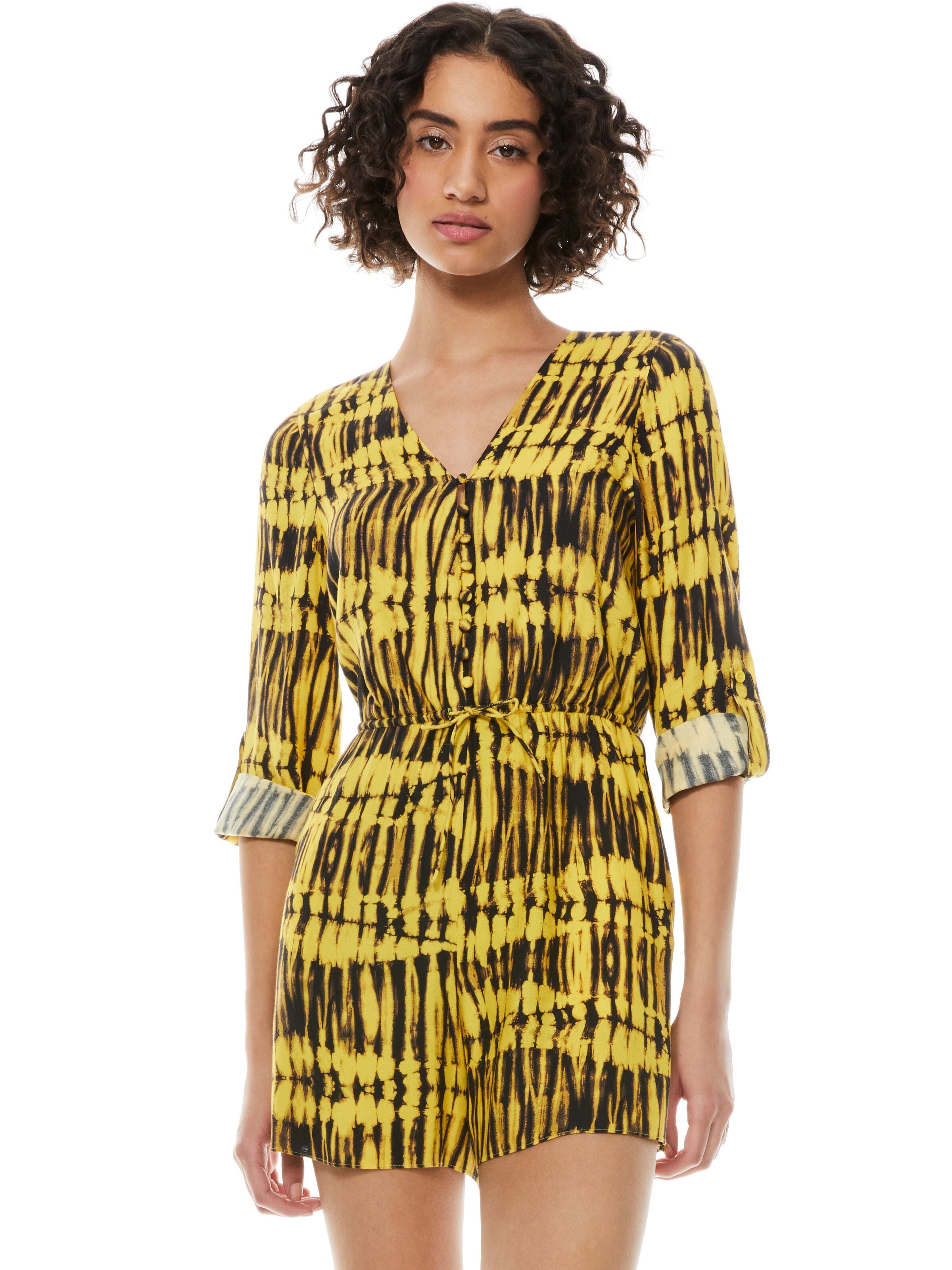 WINNIE BUTTON FRONT ROMPER