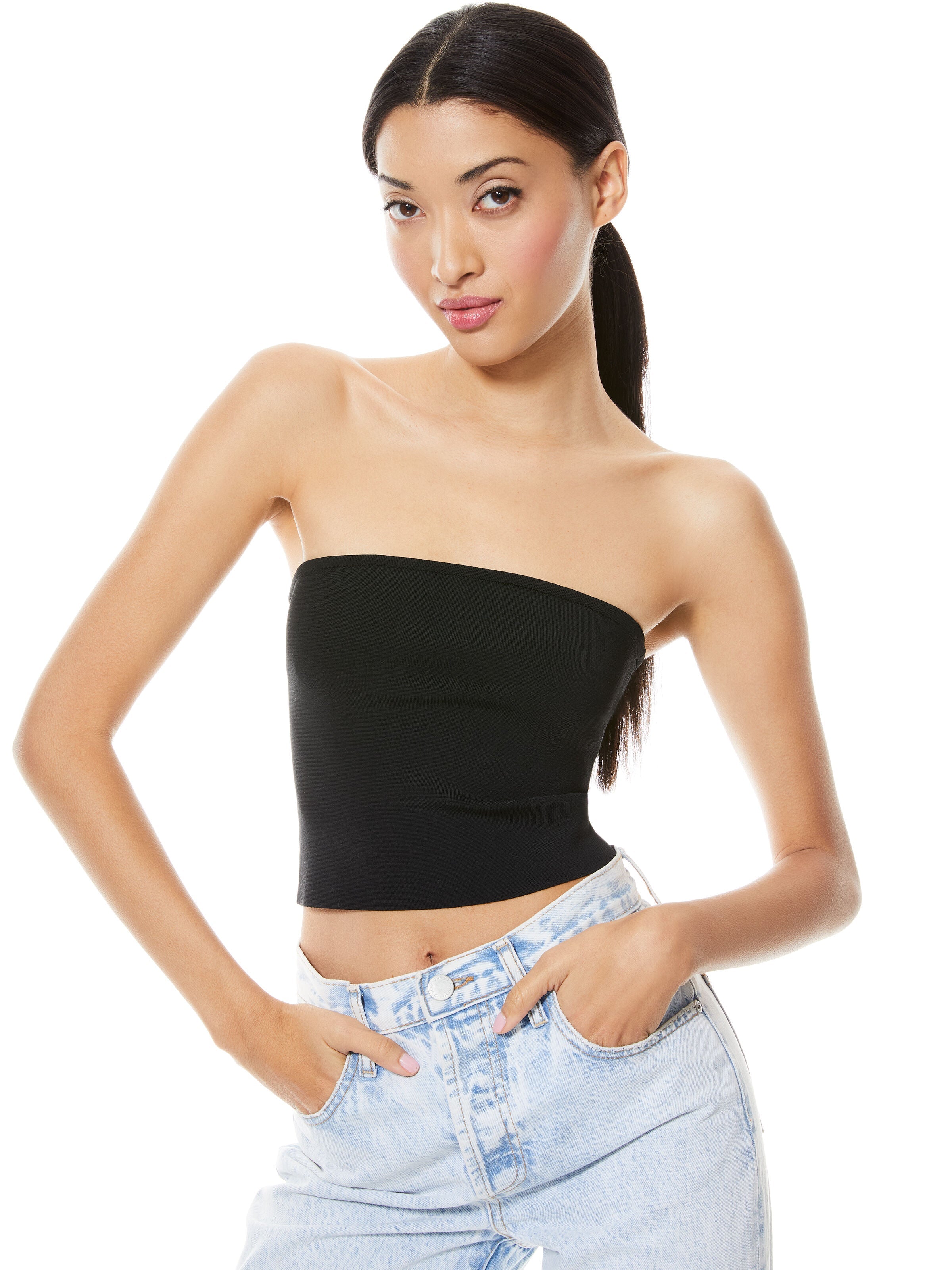 ALISON CROPPED TUBE TOP