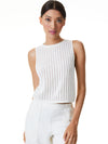 CAMARA CREWNECK CROPPED TANK-ALICE + OLIVIA