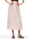 SOSIE VEGAN LEATHER MIDI SKIRT-ALICE + OLIVIA