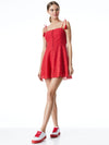 GLINDA EYELET MINI DRESS-RUBY-ALICE + OLIVIA