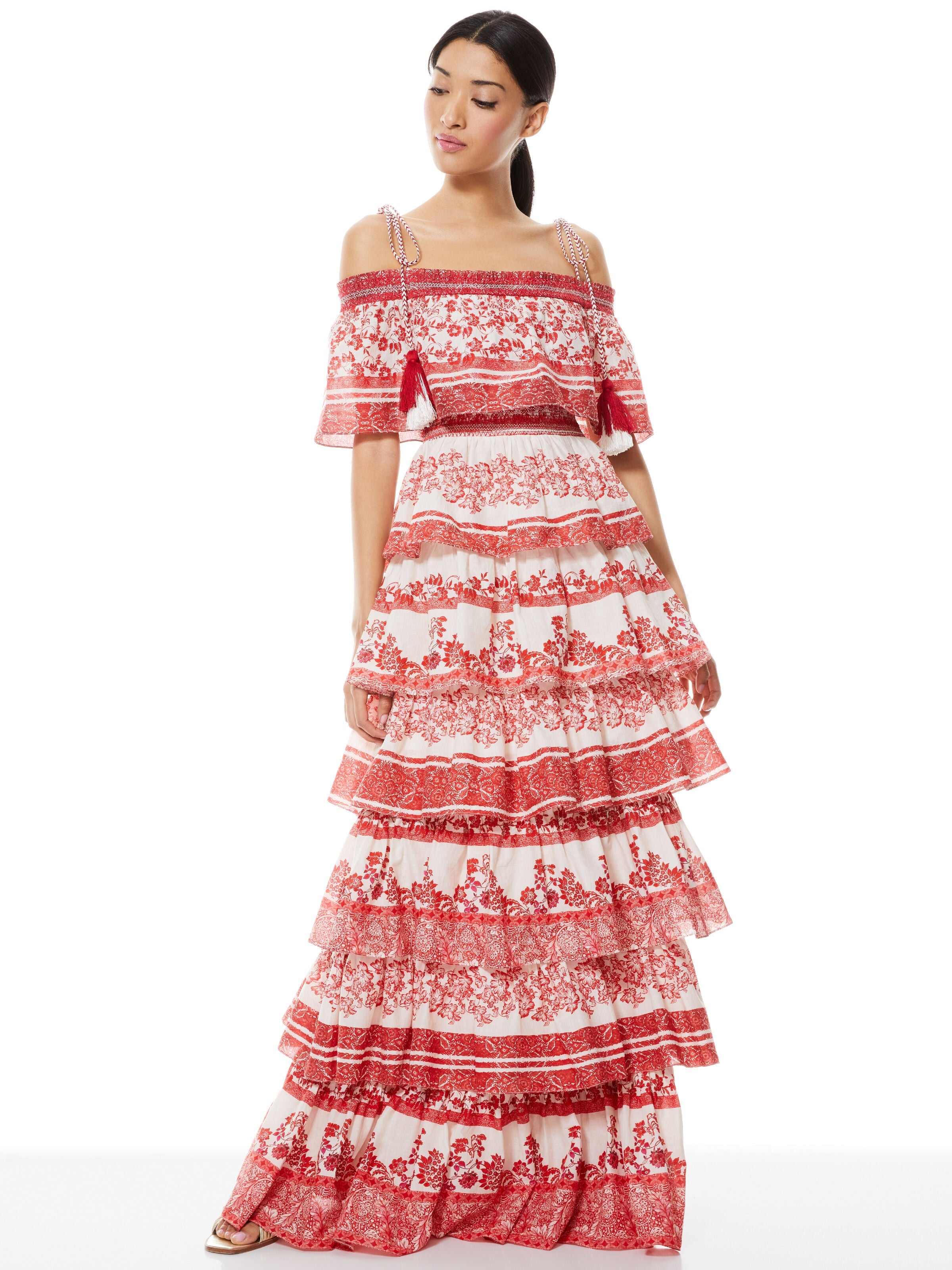 VALENCIA OFF THE SHOULDER MAXI DRESS