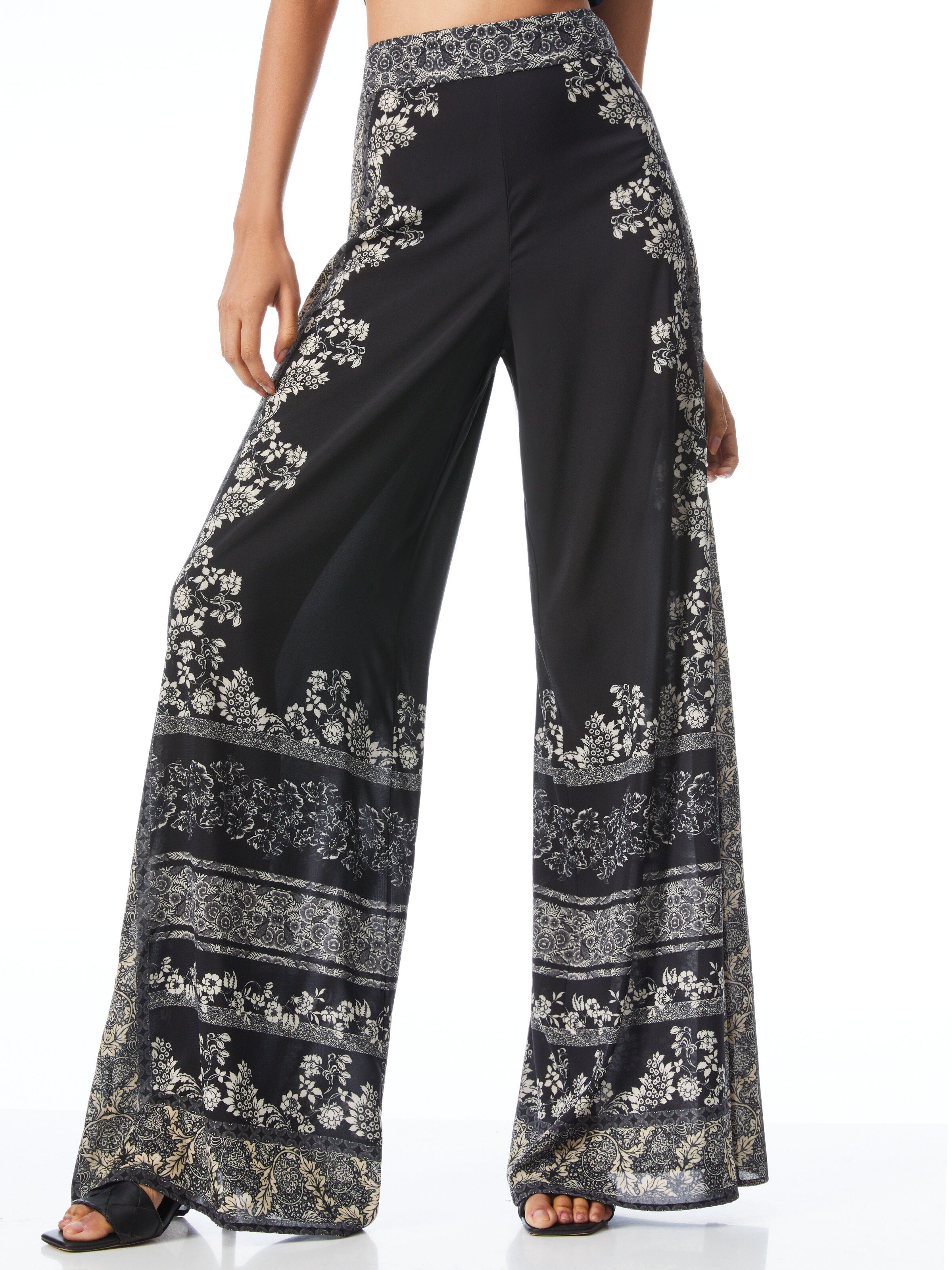 ATHENA GEOMETRIC WIDE LEG PANT-ALICE + OLIVIA