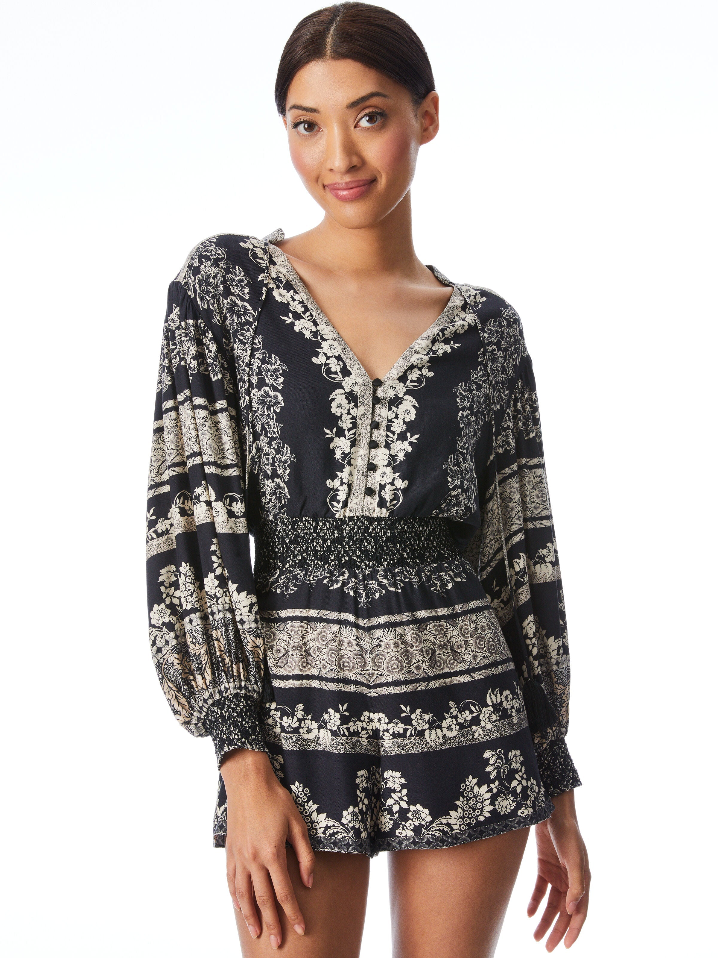 SENNA SMOCKED WAIST ROMPER