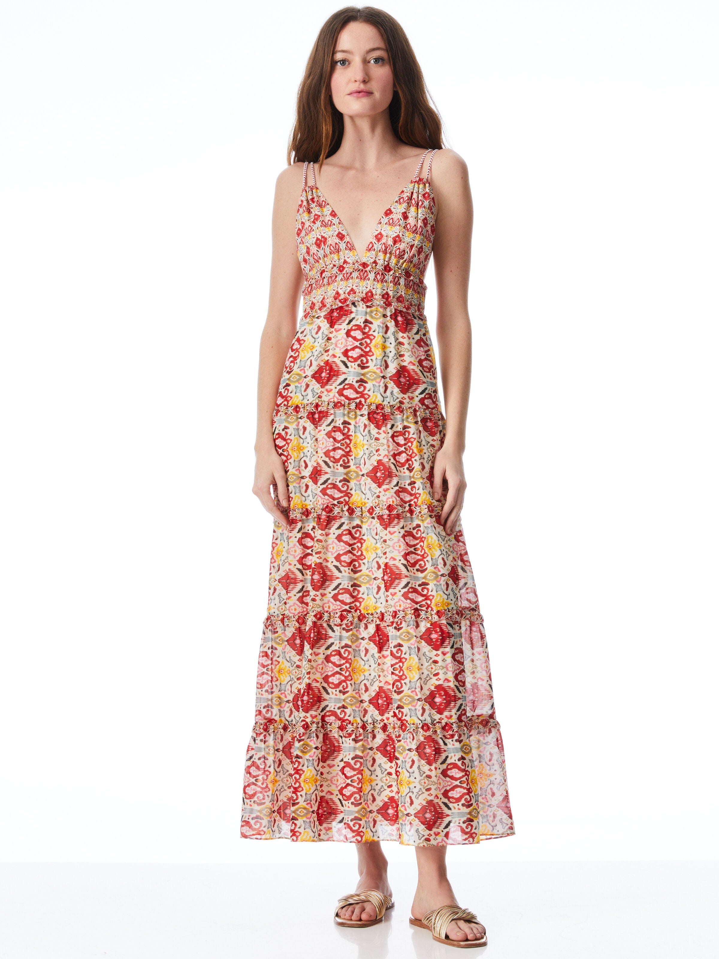 KAROLINA BRAIDED STRAP MAXI DRESS