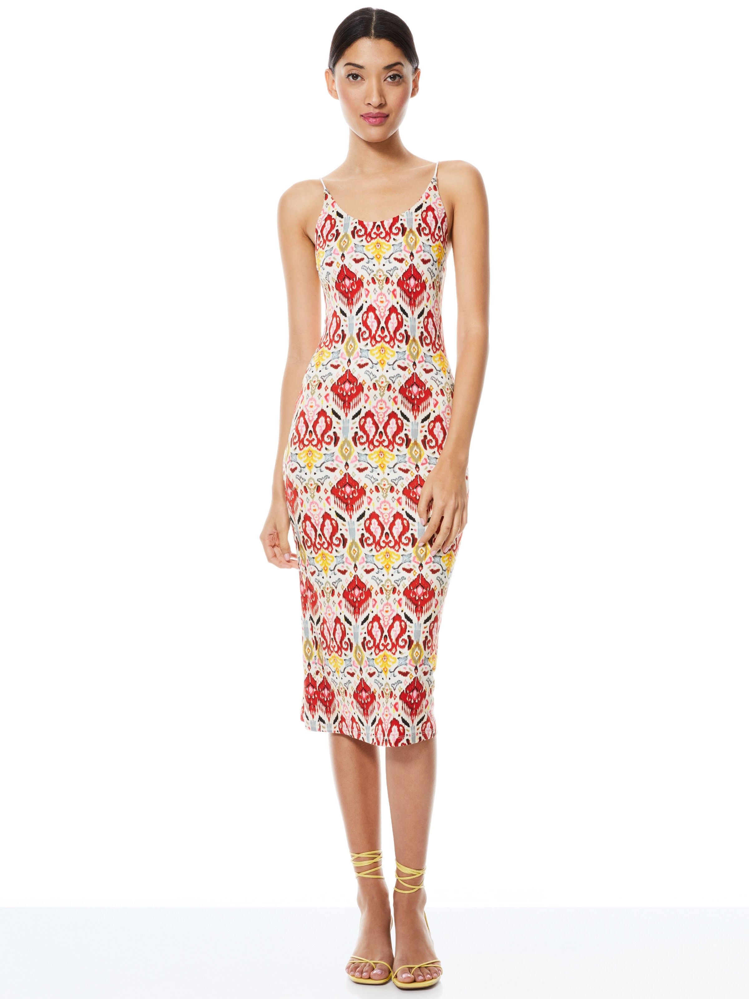 DELORA MIDI DRESS-VINTAGE MARKET LG-ALICE + OLIVIA