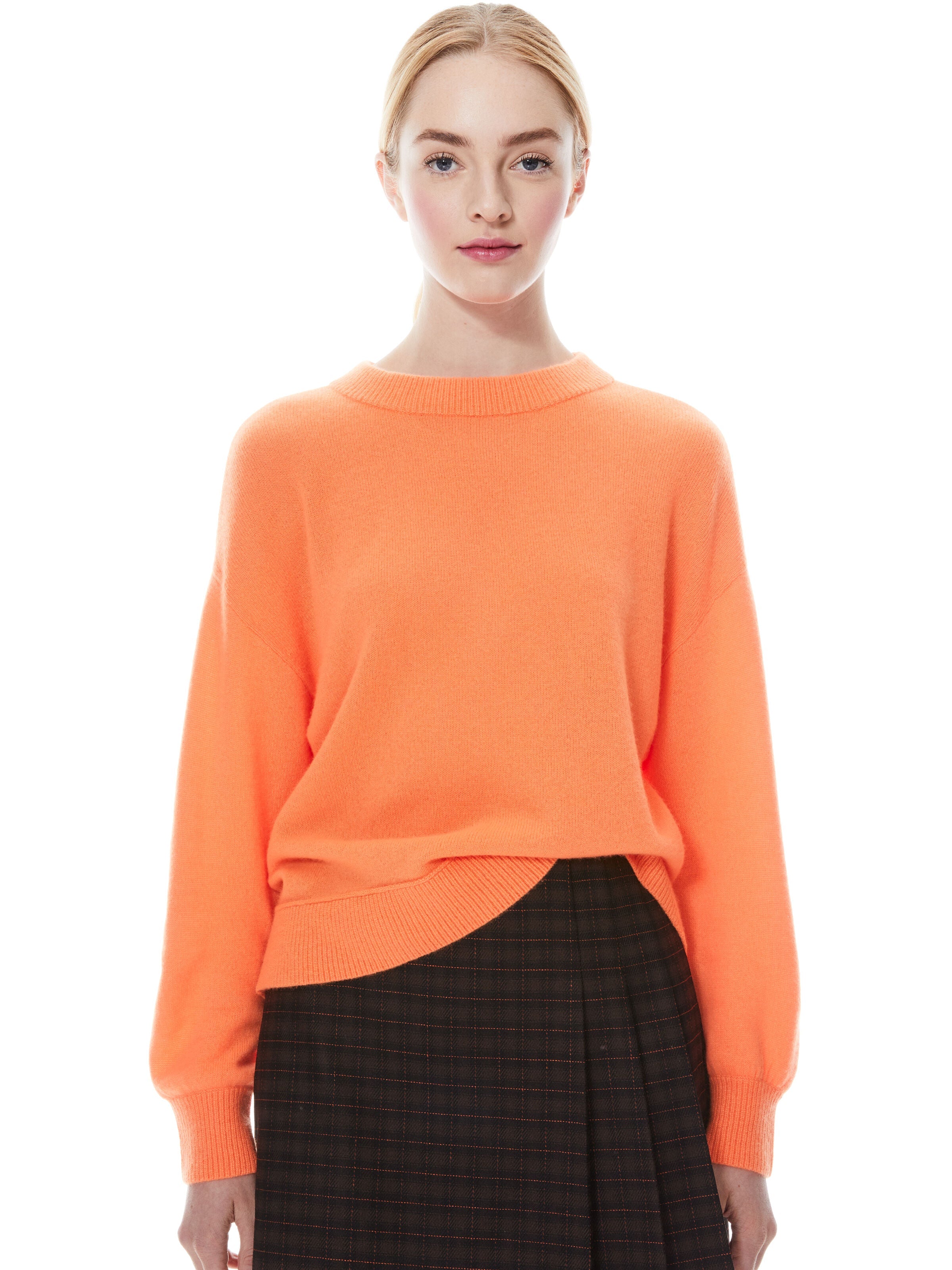 DENVER ROUND HEM SWEATER-ALICE + OLIVIA