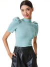 ISSA PUFF SLEEVE TURTLENECK-ALICE + OLIVIA