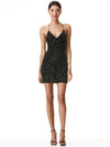 KRYSTAL SEQUIN COWL NECK MINI DRESS-ALICE + OLIVIA