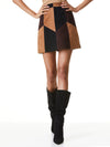 GEORGINE SUEDE PATCHWORK MINI SKIRT-MULTI-ALICE + OLIVIA