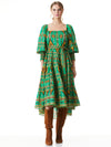 ROWEN SQUARE NECK MIDI DRESS-ALICE + OLIVIA