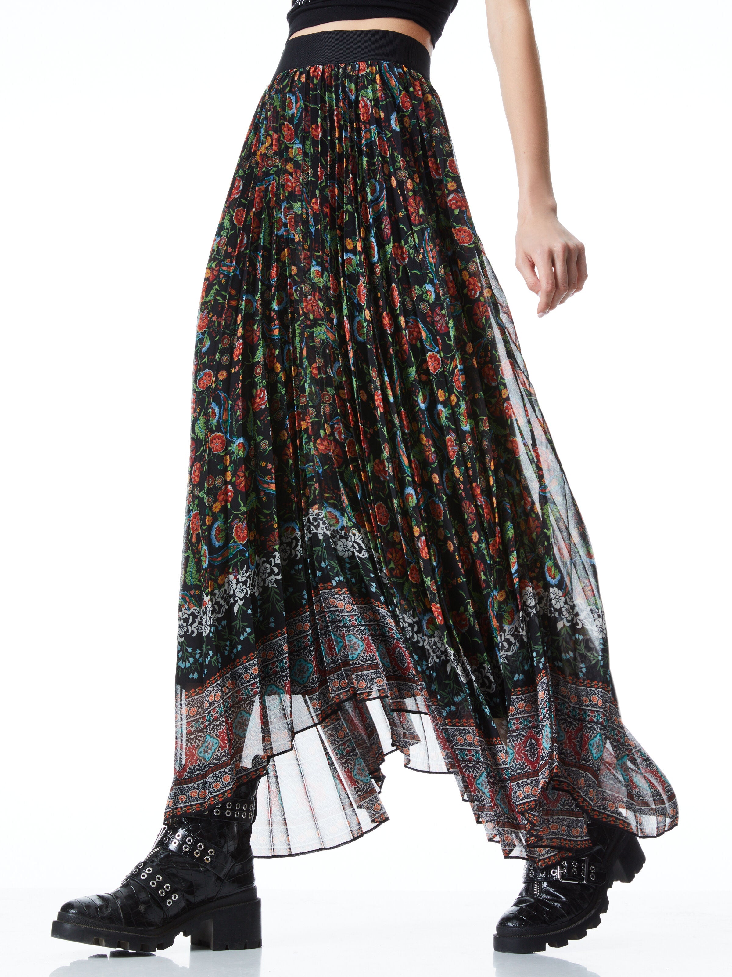 KATZ PLEATED MAXI SKIRT