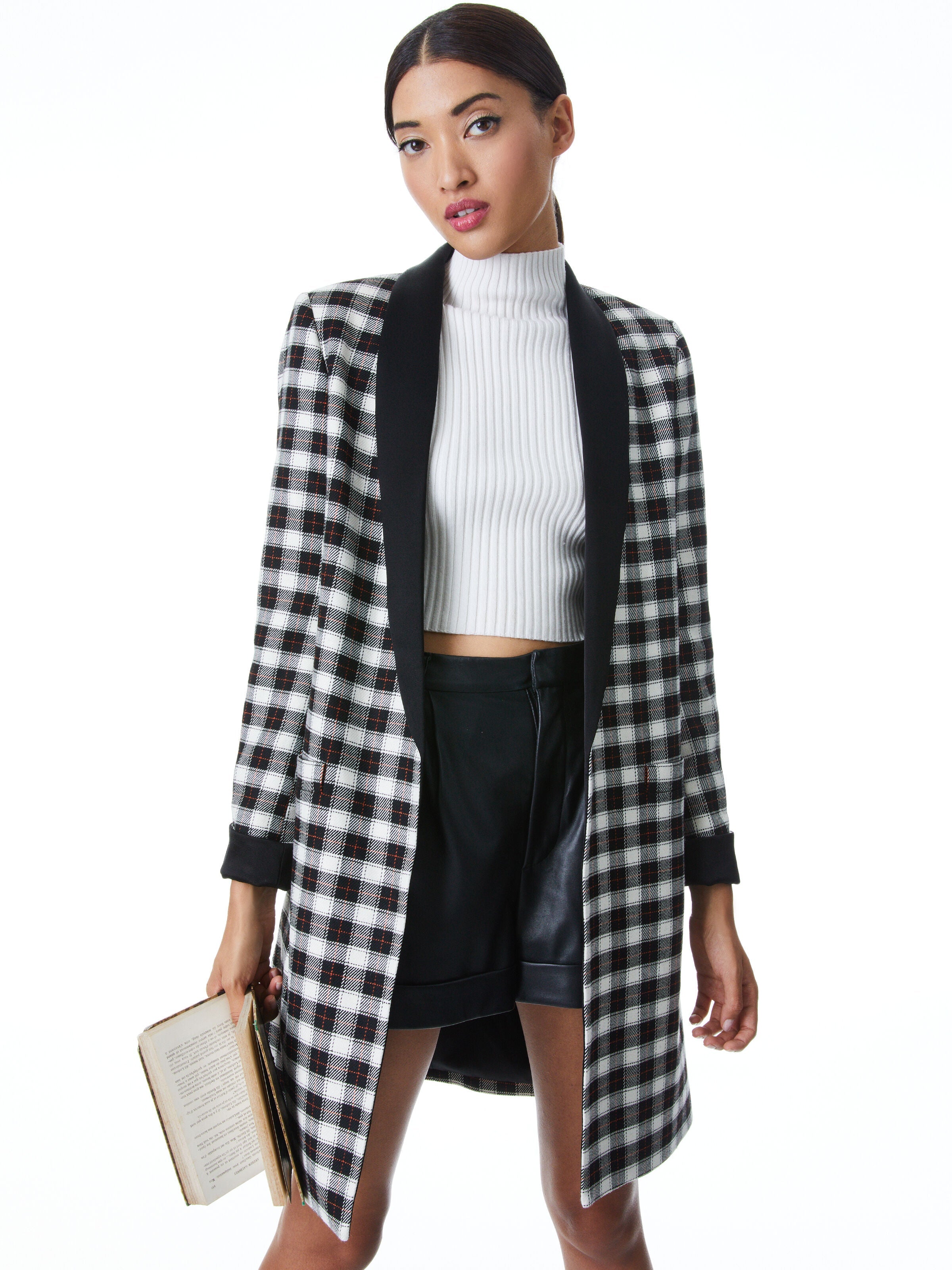 KYLIE SHAWL COLLAR JACKET-ANTIQUE WHITE/MULTI-ALICE + OLIVIA