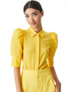 WILLA SCRUNCHED SLEEVE BLOUSE-ALICE + OLIVIA