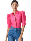 WILLA SCRUNCHED SLEEVE BLOUSE-ALICE + OLIVIA